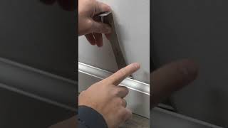 How To Run And Hide Electrical Wire Behind Baseboards shorts [upl. by Jezrdna15]