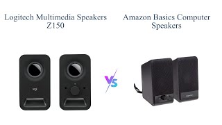 Logitech Z150 vs Amazon Basics Computer Speakers 🎵🔊 [upl. by Bendicty]