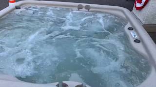 FOR AUCTION  5 Person Plug and Play Hot Tub AquaRest Spas [upl. by Ahsed944]