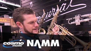 PMauriat Trumpets  Cosmo Music at NAMM 2014 [upl. by Elbas943]