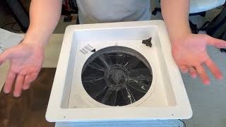 Starvent RV Roof Vent Fan Review Great for keeping the moisture out of your camper [upl. by Netfa]