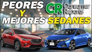 12 Mejores y peores Autos Sedanes del 2024 l 2025 Que Debes Conocer segun CONSUMER REPORT [upl. by Benetta678]