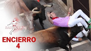 CUARTO ENCIERRO de San Fermín 2023  Toros de Fuente Ymbro [upl. by Constantina]