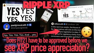 Ripple XRP YES YES YES  Will Bearableguy123’s Molasses Jar Tip When FIT21 Is Voted In [upl. by Nette]