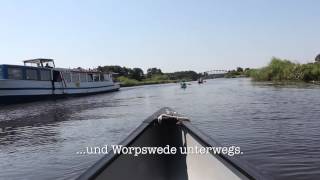 Wasserwandern auf der Hamme im Teufelsmoor bei Worpswede HD [upl. by Aribold710]