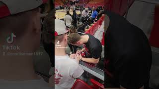 Duncan Robinson  Cort Hansen 1 fan in Miami duncanrobinson miamiheat [upl. by Elletnuahs]