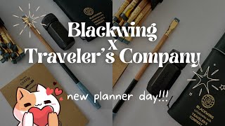 New Planner  I couldn’t resist Blackwing x Travelers Company [upl. by Ihcas597]