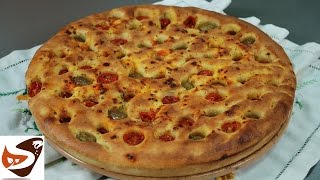 Focaccia pugliese o barese alta croccante e soffice – Cucina Italiana [upl. by Nitza]