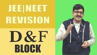 D amp F Block Revision 2018  NEET  JEE [upl. by Anaz]