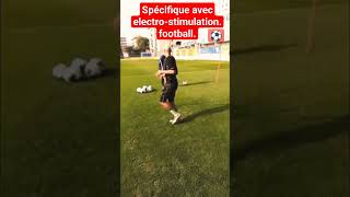 Exercice au poste et spécifique avec utilisation électrostimulation Football [upl. by Sillyhp]