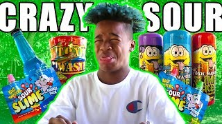 EXTREME SOUR CANDY CHALLENGE [upl. by Karlis96]