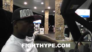 FLOYD MAYWEATHER ROLLS TO MCDONALDS FOLLOWING CANELO VICTORY PT 2 quotCANT GO NOWHEREquot [upl. by Salhcin]