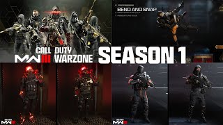 MW3 Battle Pass All Operators Skins And 5 New Finishing Moves  Modern Warfare 3 amp Warzone Season 1 [upl. by Joel944]