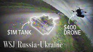 How Ukrainian DIY Drones Are Taking Out Russian Tanks  WSJ [upl. by Gannes566]