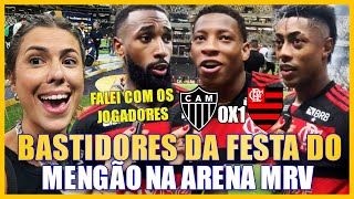 INVADI O CAMPO E FALEI COM OS JOGADORES BASTIDORES COMPLETO DA FESTA DO FLAMENGO NA ARENA MRV [upl. by Eisinger]