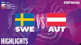 Sweden vs Austria  Game Highlights  IIHFWorlds 2019 [upl. by Sema]