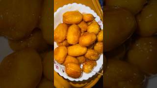 Turkish tulumba recipe  food dessert recipe tulumba shorts [upl. by Ynaffyt]