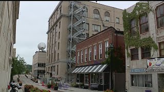 Work nearly complete on new City Hall fire escape [upl. by Mauceri]