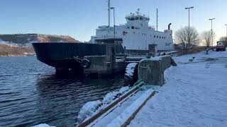 Steinestø Kai wintervibes ferryservice quay [upl. by Claudine]