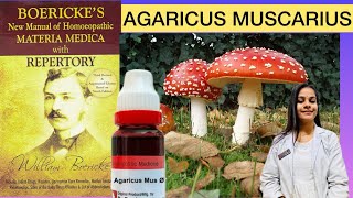 Agaricus homeopathic mother tincture boerickes materia medica [upl. by Cressy]