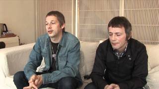 Beady Eye interview  Andy Bell and Chris Sharrock part 2 [upl. by Ennaeirrac]