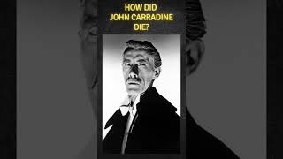 How did John Carradine die western history cinematichistory westernmovie movie cinemahistory [upl. by Enidan]