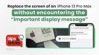 iPhone 13 Pro Max Display IC Transfer  Tips and Tricks 55 [upl. by Anyek361]