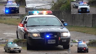 All American 🇺🇸 Brooklands Emergency Day pre restored American police vehicles [upl. by Juline132]