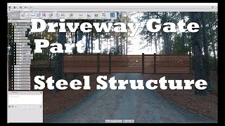 DIY Steel amp Wood Cantilevered Driveway Gate  Part 1 [upl. by Gilroy209]