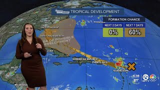 WPTV First Alert Weather tropics forecast morning of July 31 2024 [upl. by Skyler]