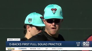 Dbacks first full squad practice [upl. by Ahsetel]