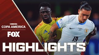 Uruguay vs Colombia Highlights  2024 Copa América  Semifinals [upl. by Kohl618]