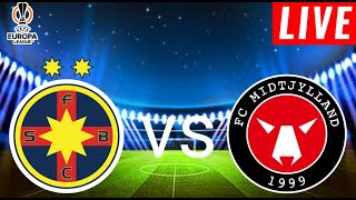 FCSB vs Midtjylland Live Score l Uefa Europa League 202425 l Full Match Stream [upl. by Aerdnek]