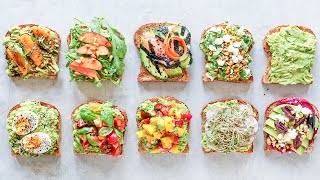 How to Make Avocado Toast 10 WAYS [upl. by Hibbert596]