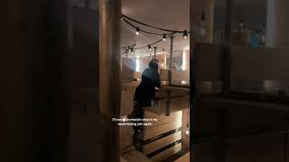 Servers Use Ladders In London Restaurant [upl. by Baudin858]