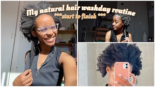 Natural hair washday routine 4c hair start to finish [upl. by Mishaan]