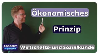 Das ökonomische Prinzip  WiSoPrüfung  einfach und anschaulich erklärt [upl. by Stanwinn761]