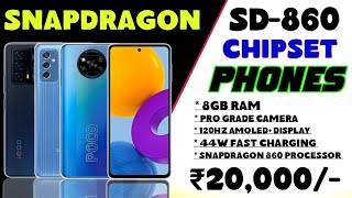 Snapdragon 860  Best 3 Qualcomm Snapdragon Processor Phones Under 20000  8Gb Ram [upl. by Ennadroj]