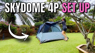 How to Set Up the Coleman Skydome 4Person Tent [upl. by Saber]