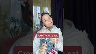 Crochet Cat Plush 🐈 crochet crochetanimal crochetcat [upl. by Ratha]