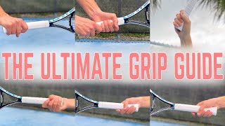 The Ultimate Tennis Grip Guide  All Strokes All Grips [upl. by Gilda]