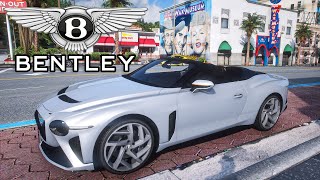 GTA 5 Bentley Mulliner Bacalar  Realistic Engine Sound Mod  NVE  QuantV  5Real  ReShade  4K [upl. by Knutson]