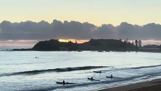 Early morning at Terrigal Sunrise Splashing waves Terrigal ‘Blowhole’ Reflections Silhouettes [upl. by Early]