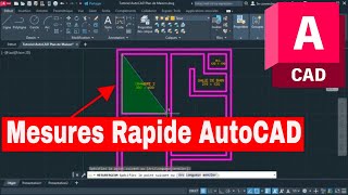 Mesures Rapides Sur AutoCAD  Commande MESURERGEOM [upl. by Anderea]