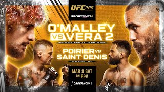 UFC 299 LIVE OMALLEY VS VERA 2 LIVESTREAM amp FULL FIGHT COMPANION [upl. by Airotal919]