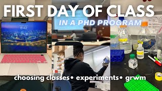 PhD Diaries S1 Ep 11  First Day of Classes as a Biomedical Science Student🥼 grwm  experiments [upl. by Enihsnus178]