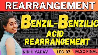 Benzil  Benzilic Acid Rearrangement  Rearrangement M SC Final [upl. by Etnelav274]