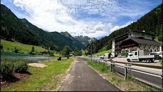 30 minute Indoor Cycling Workout Italy Alps Strava Data 4K Video [upl. by Ahsilam]