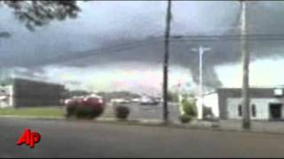 Raw Video Tornado Rages Through Alabama [upl. by Nigle]