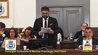 Consiglio C Martina Franca 25072024 [upl. by Mack]